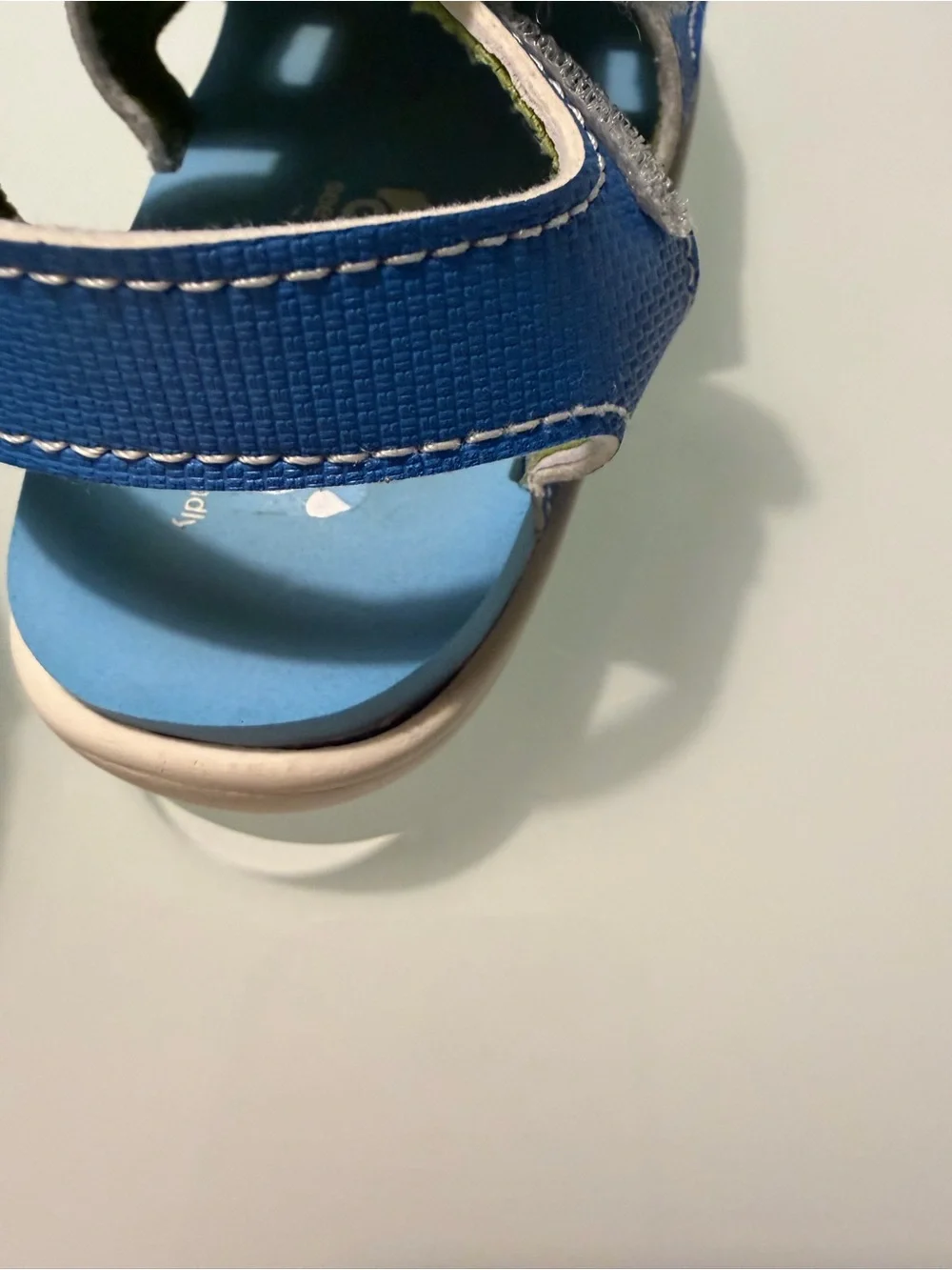 See Kai Run Blue and Lime Toddler Sandals